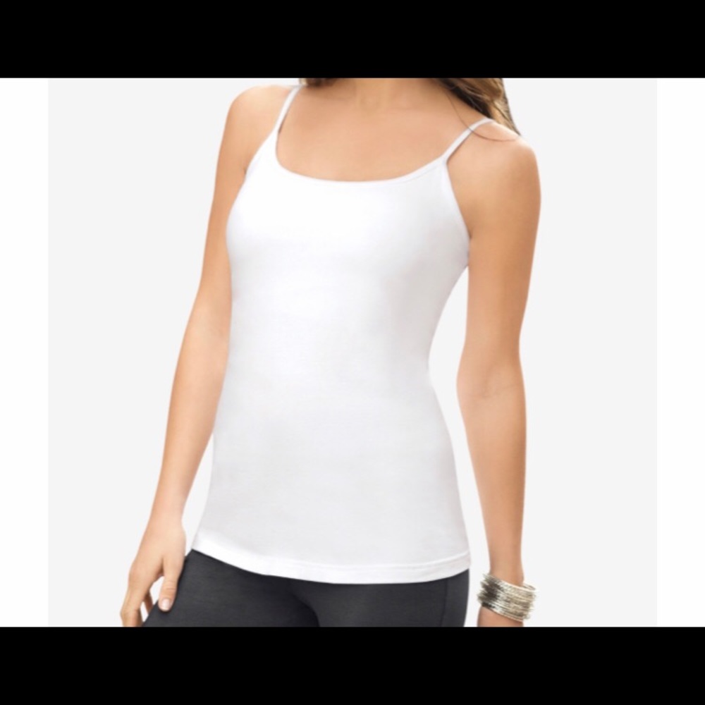 White Bra cami with adjustable straps